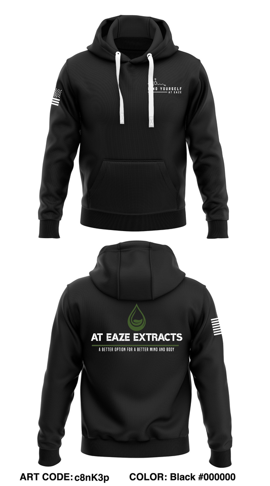 At Eaze Extracts Store 1 Core Men's Hooded Performance Sweatshirt - c8nK3p