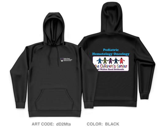 Pediatric Hematology Oncology Core Men's Hooded Performance Sweatshirt - dD2Mta