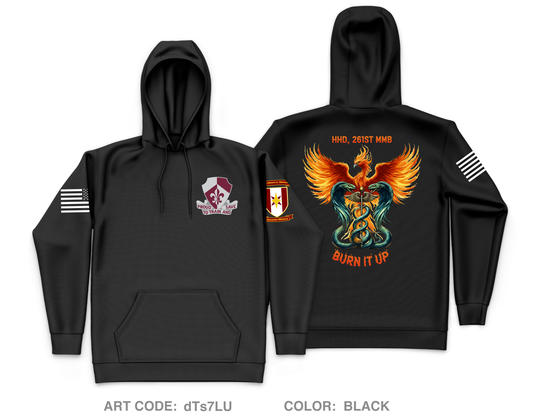 261st MMB Core Men's Hooded Performance Sweatshirt - dTs7LU