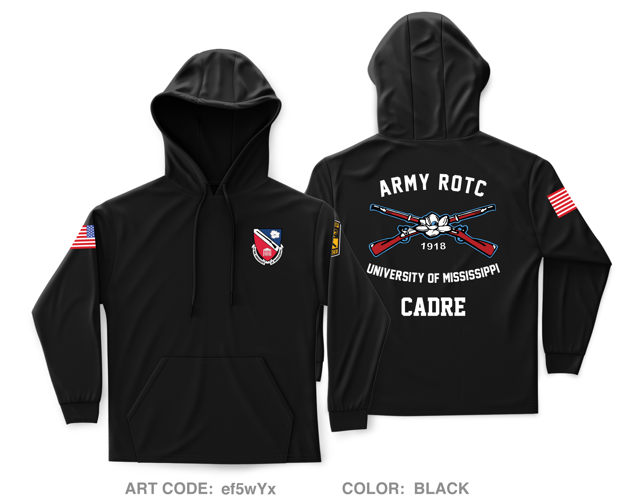 Ole Miss ROTC Core Men's Hooded Performance Sweatshirt - ef5wYx ...