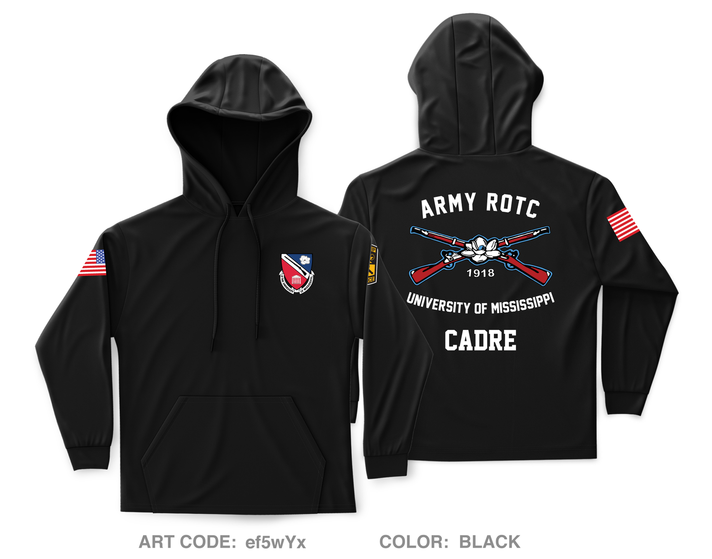 Ole Miss ROTC Core Men's Hooded Performance Sweatshirt - ef5wYx