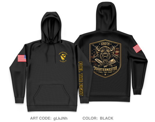 JCCoE, 266th QM BN, 23rd QM BDE Core Men's Hooded Performance Sweatshirt - gLkJNh