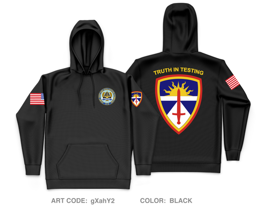 Army Test and Evaluation Command Core Men's Hooded Performance Sweatshirt - gXahY2
