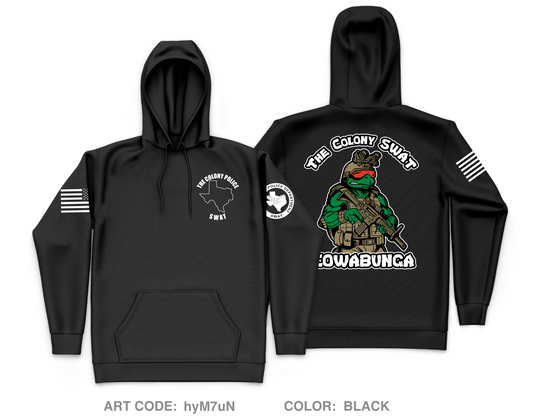 The Colony Police Department SWAT Core Men's Hooded Performance Sweatshirt - hyM7uN