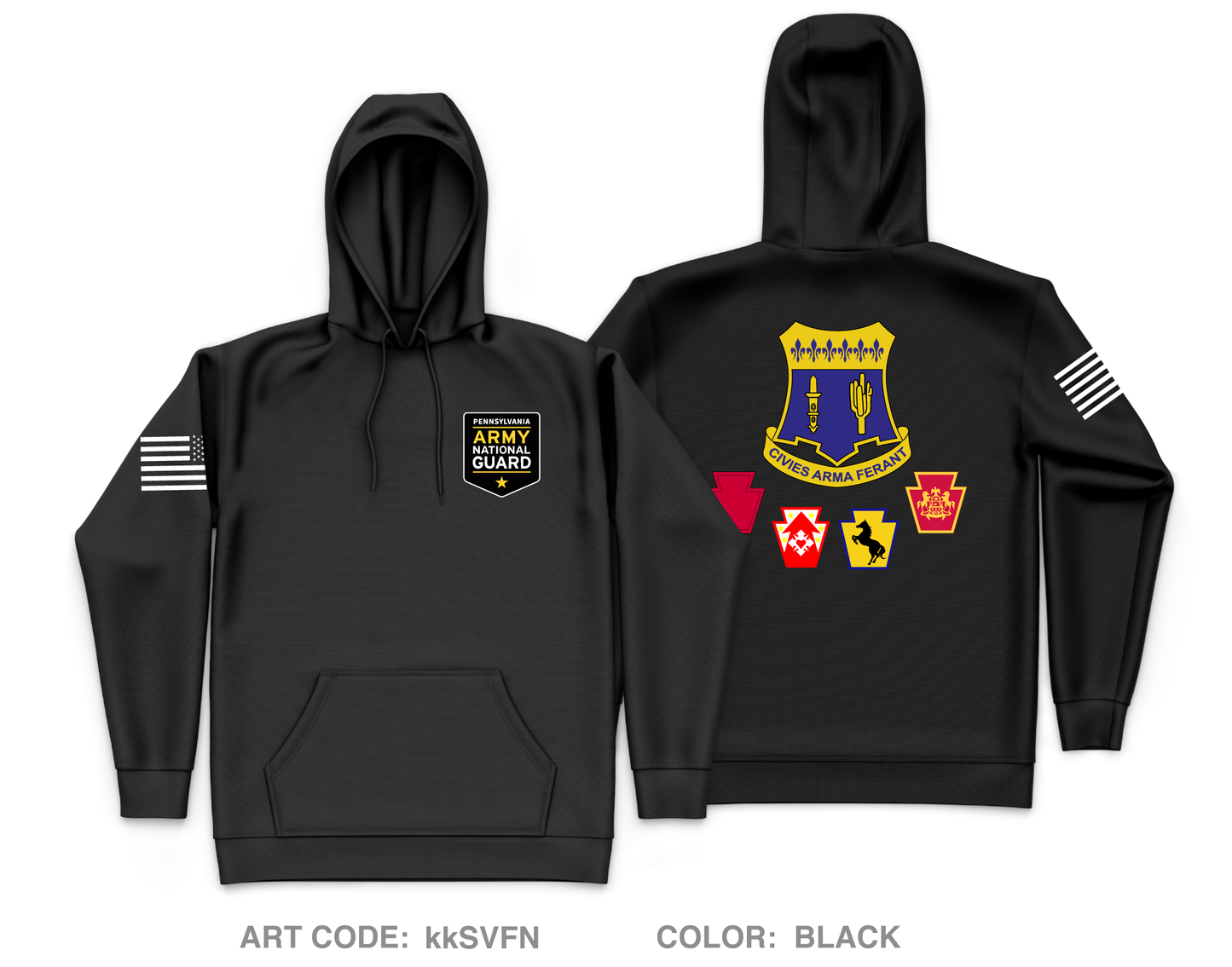 PA Guard Core Men's Hooded Performance Sweatshirt - kkSVFN