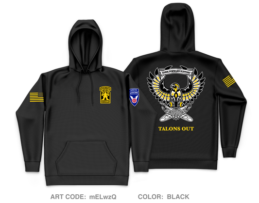 Hawk 3-509th ABN IN Core Men's Hooded Performance Sweatshirt - mELwzQ