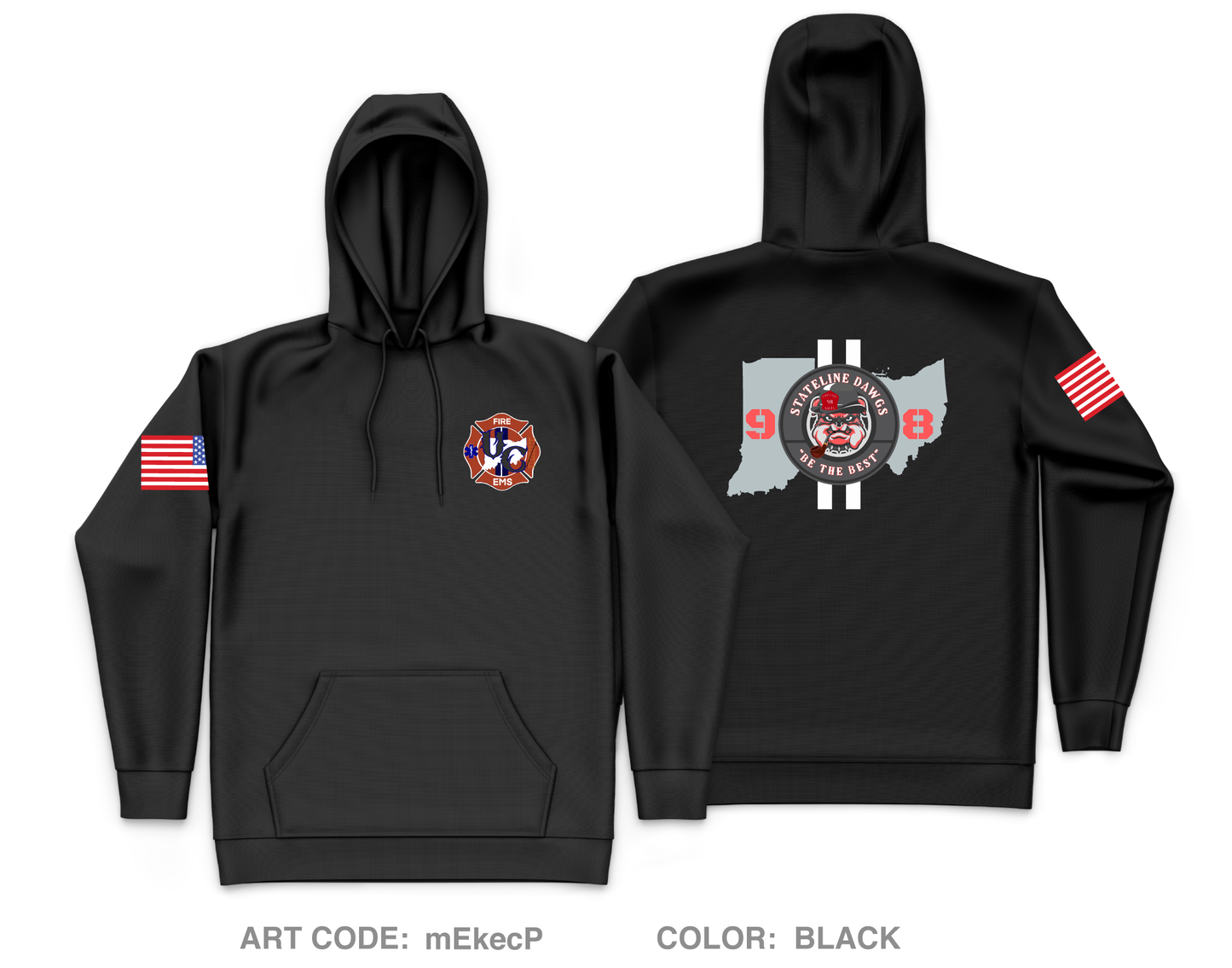 Union City Fire Core Men's Hooded Performance Sweatshirt - mEkecP