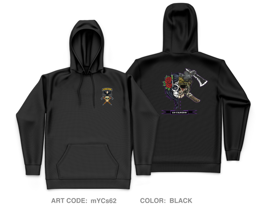 D Co 98th CA BN (SO) (A) Core Men's Hooded Performance Sweatshirt - mYCs62