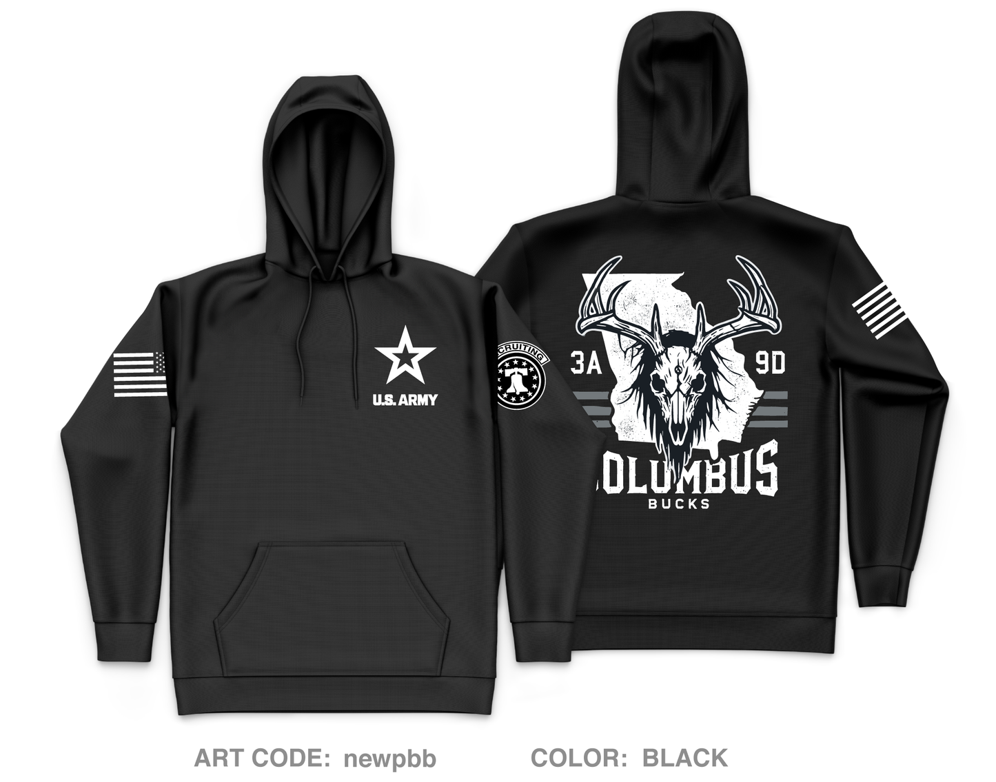 3A9D Core Men's Hooded Performance Sweatshirt - newpbb
