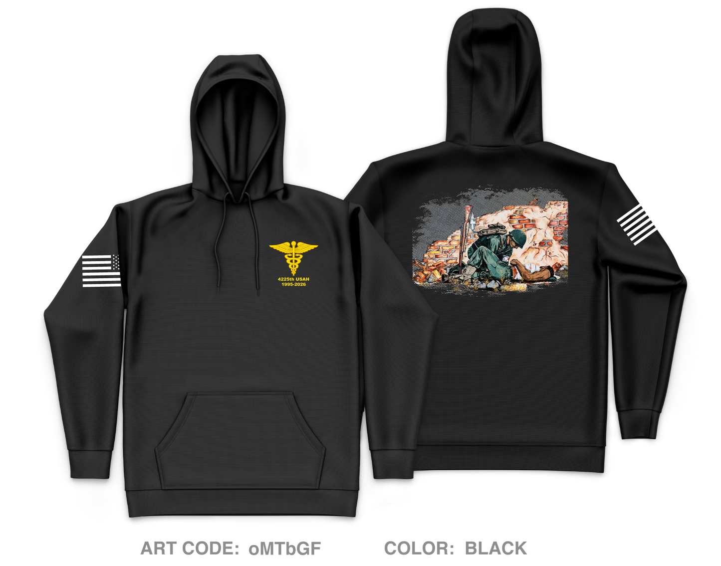 4225 USAH Core Men's Hooded Performance Sweatshirt - oMTbGF