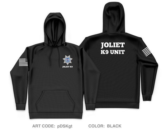 Joliet Police K9 Unit Core Men's Hooded Performance Sweatshirt - pDSKgt
