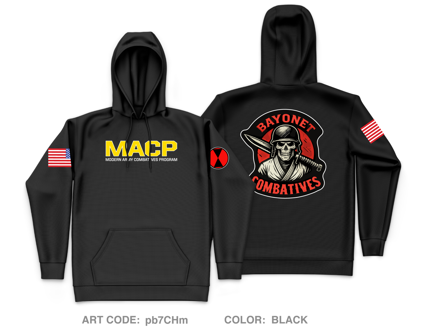7th Infantry Division Combatives Core Men's Hooded Performance Sweatshirt - pb7CHm