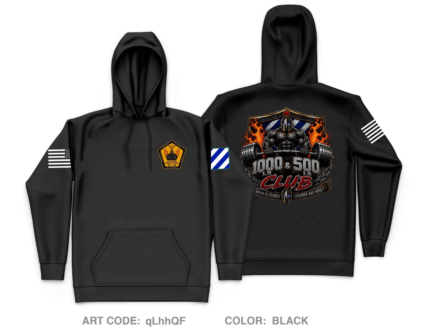 HHC, DSTB, 3DSB Core Men's Hooded Performance Sweatshirt - qLhhQF