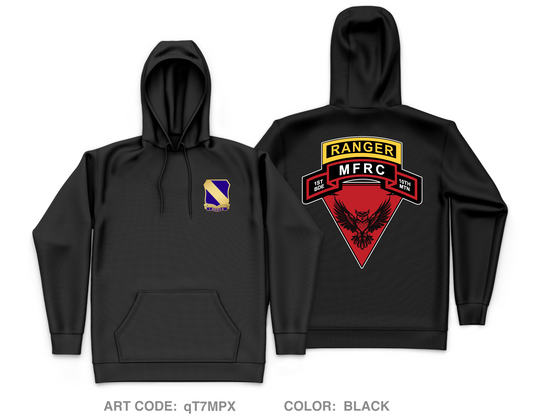 MFRC, 1st BDE, 10th MTN Core Men's Hooded Performance Sweatshirt - qT7MPX