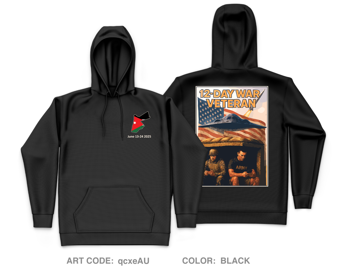 ASG-J 12 DAY Core Men's Hooded Performance Sweatshirt - qcxeAU