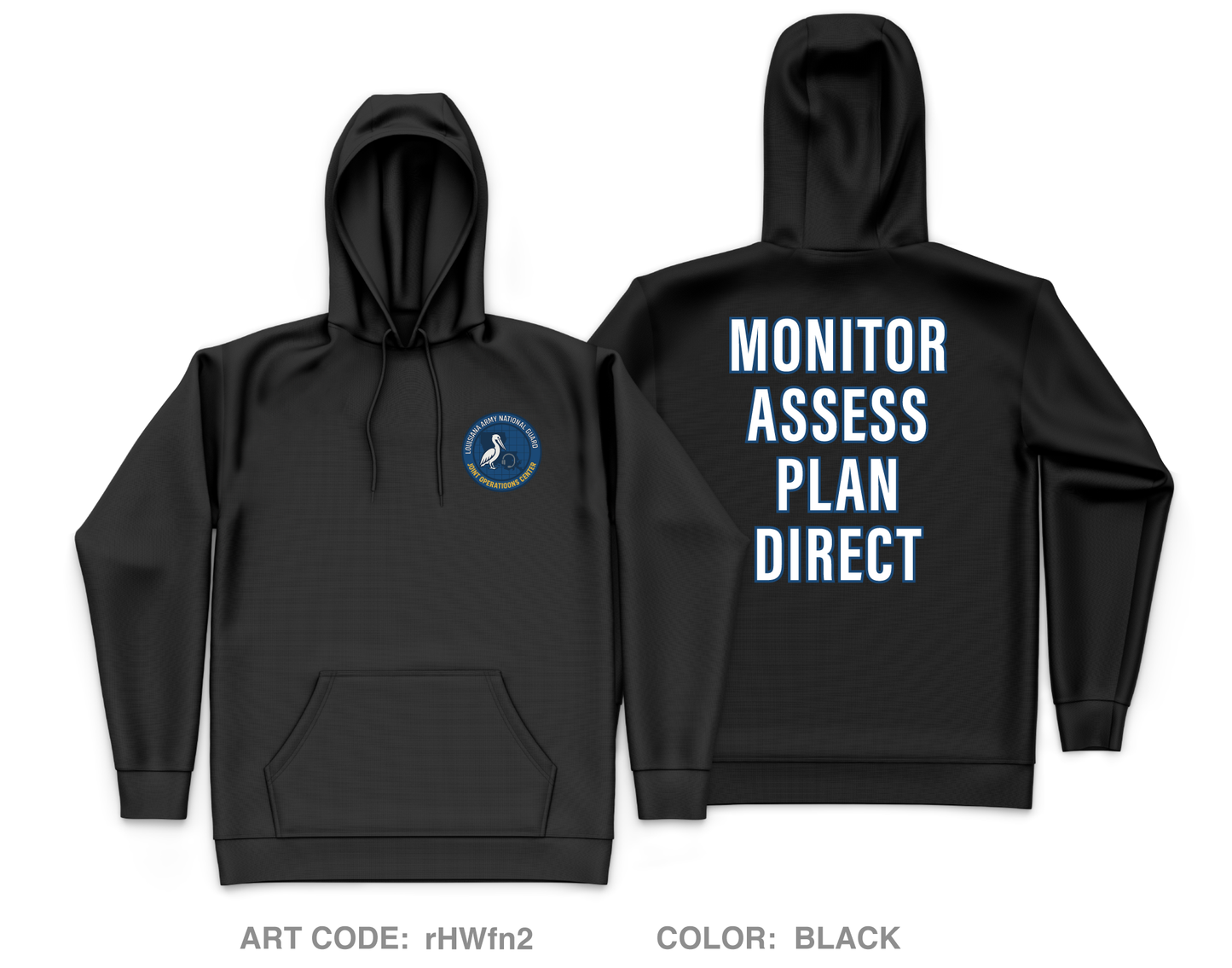 Joint Operations Center Core Men's Hooded Performance Sweatshirt - rHWfn2