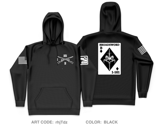 BOLD COMPANY, 1ST BN 161ST INFANTRY REGIMENT Core Men's Hooded Performance Sweatshirt - rhjTdz