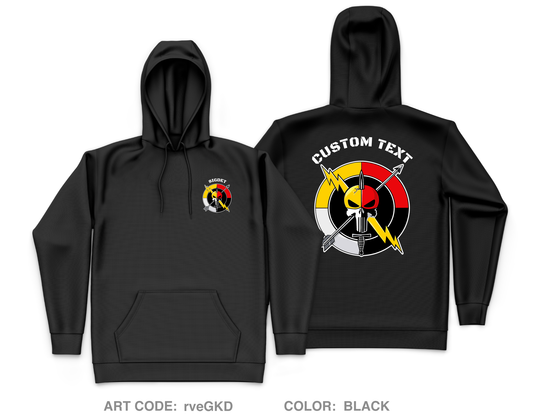 CUSTOM 3rd BN 3rd SFG SIGDET Core Men's Hooded Performance Sweatshirt - rveGKD
