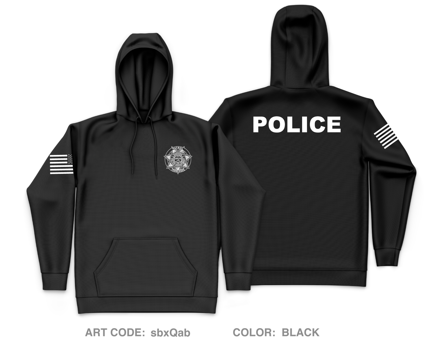 Gadsden Police Core Men's Hooded Performance Sweatshirt - sbxQab