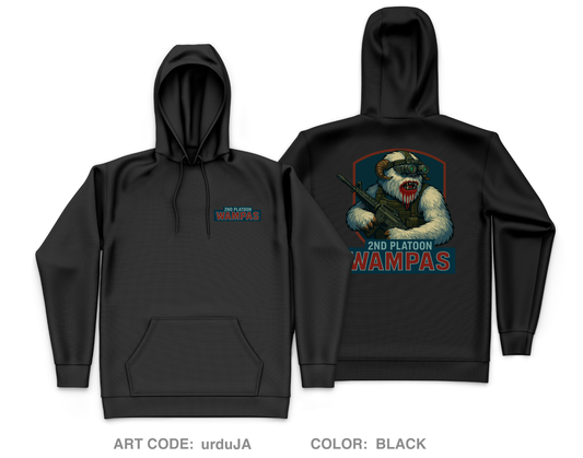 2nd PLT Wampas 2 Core Men's Hooded Performance Sweatshirt - urduJA