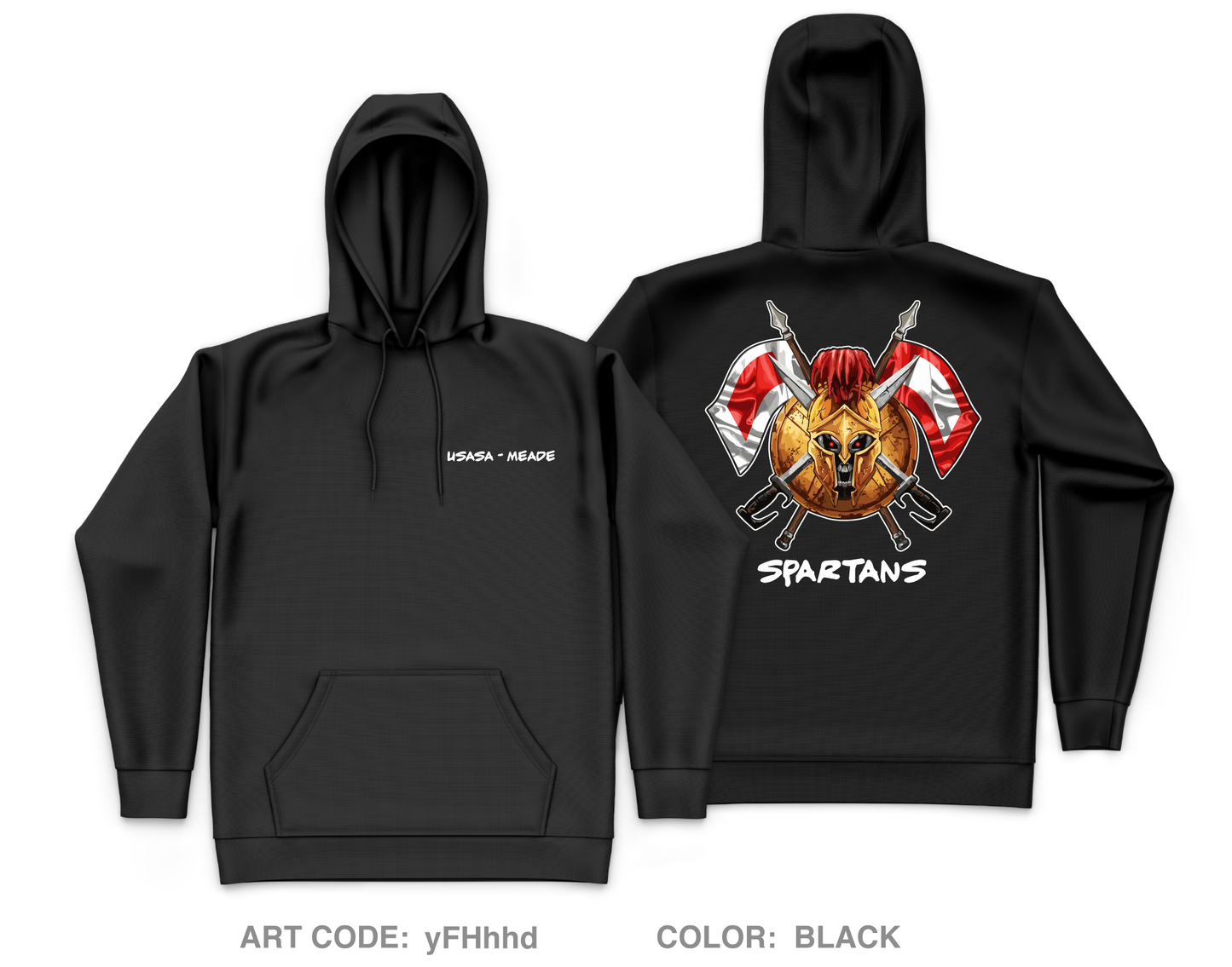 Spartans Store 1 Core Men's Hooded Performance Sweatshirt - yFHhhd