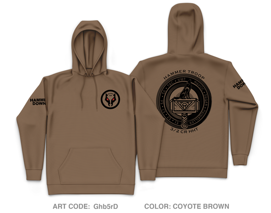 Hammer Troop, 3/2CR Core Men's Hooded Performance Sweatshirt - Ghb5rD