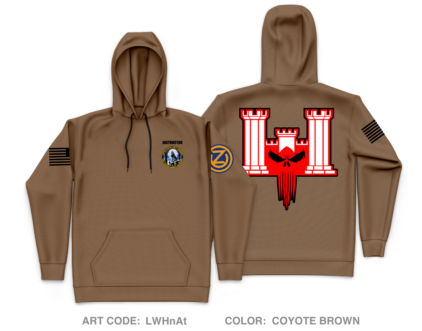 102nd Training Division Core Men's Hooded Performance Sweatshirt - LWHnAt