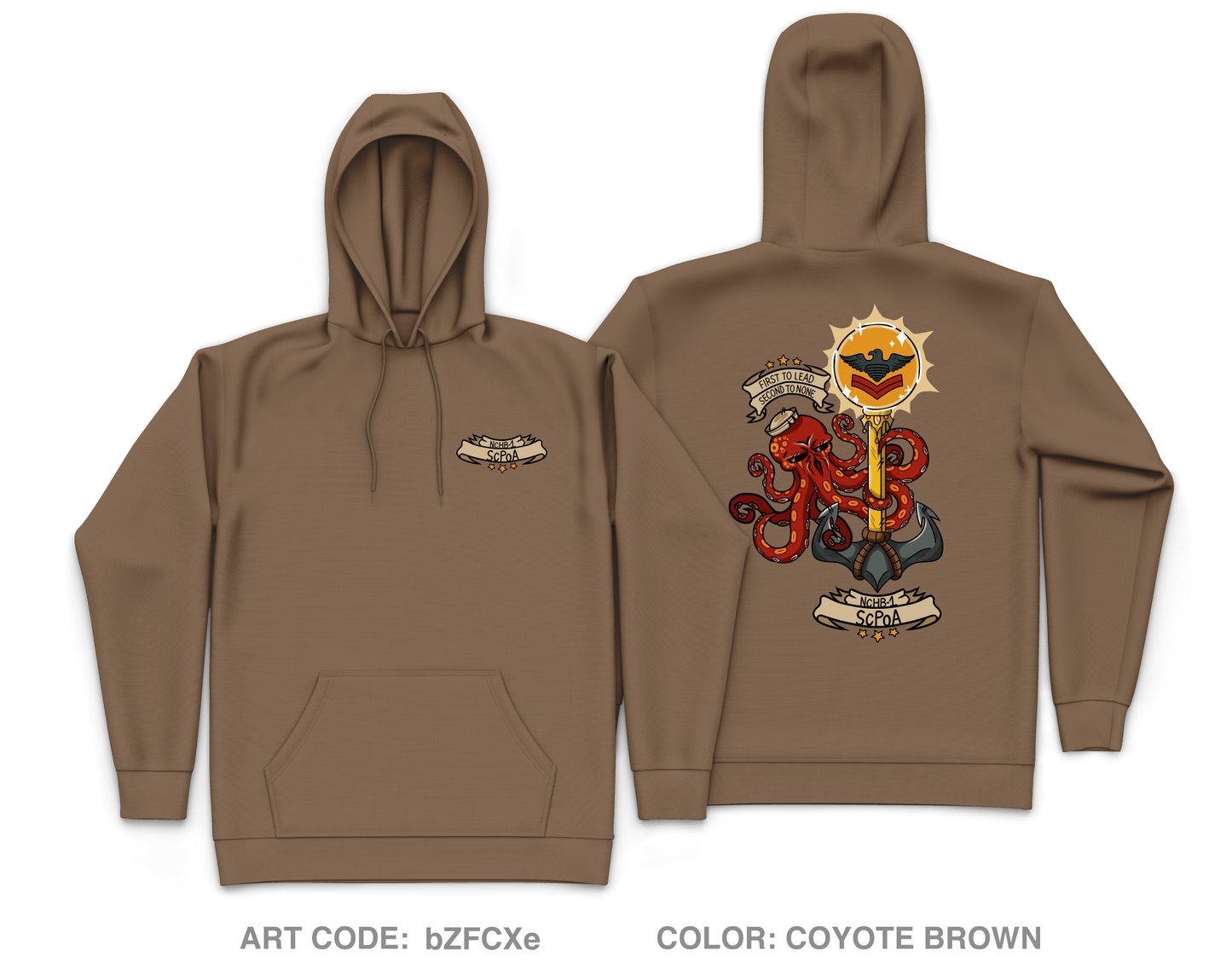 NCHB-1 SCPOA Core Men's Hooded Performance Sweatshirt - bZFCXe