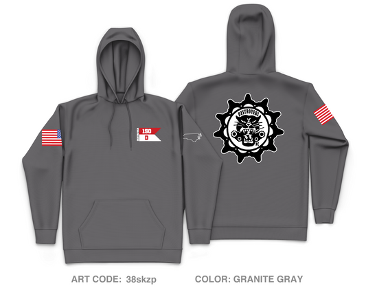 1-150th CAV Core Men's Hooded Performance Sweatshirt - 38skzp