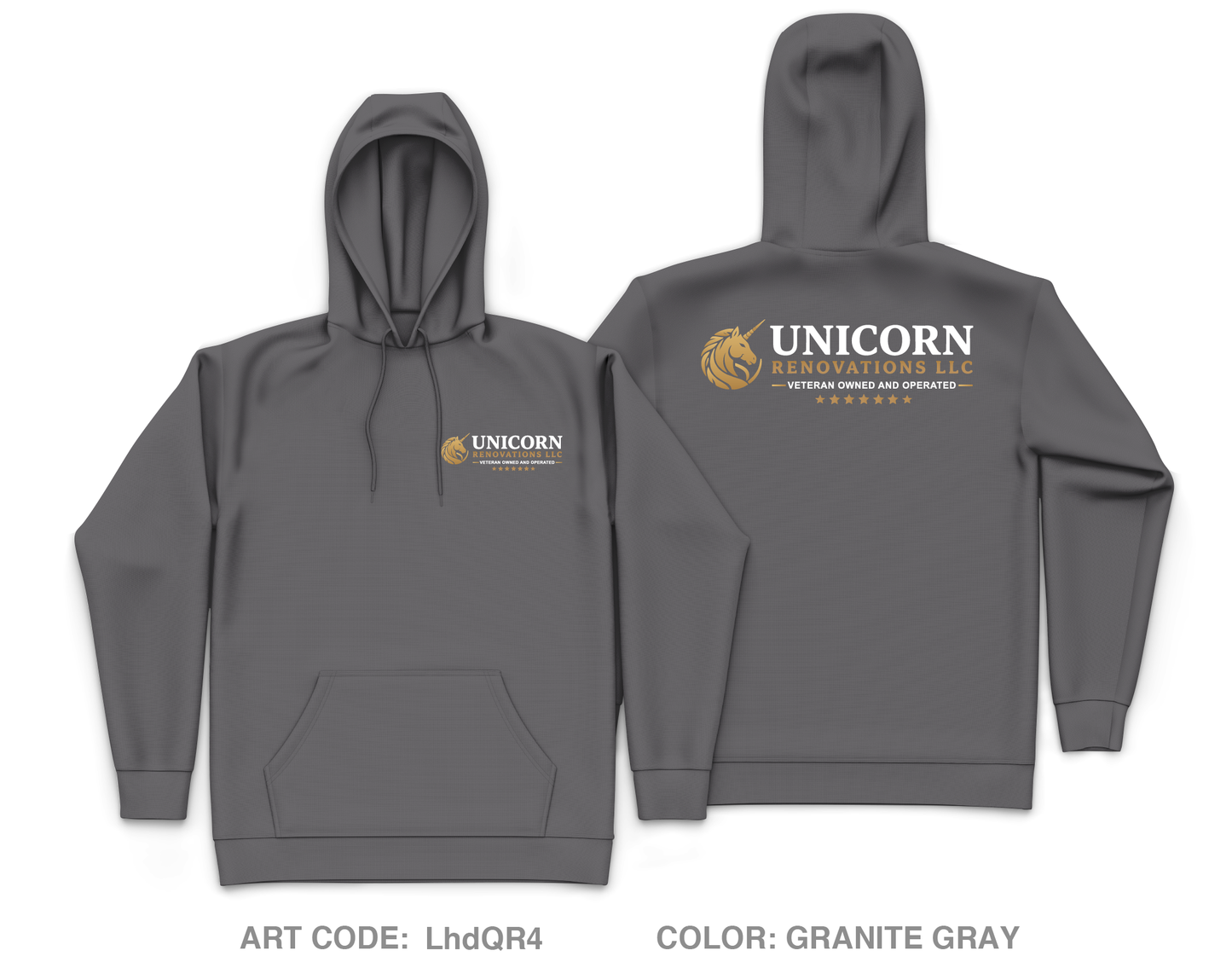 Unicorn Renovations LLC Core Men's Hooded Performance Sweatshirt - LhdQR4
