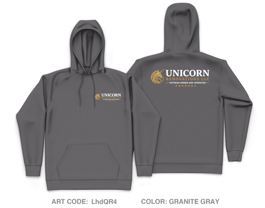 Unicorn Renovations LLC Core Men's Hooded Performance Sweatshirt - LhdQR4