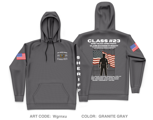 FCSO Training Academy Class #23 Core Men's Hooded Performance Sweatshirt - Wgrnxu