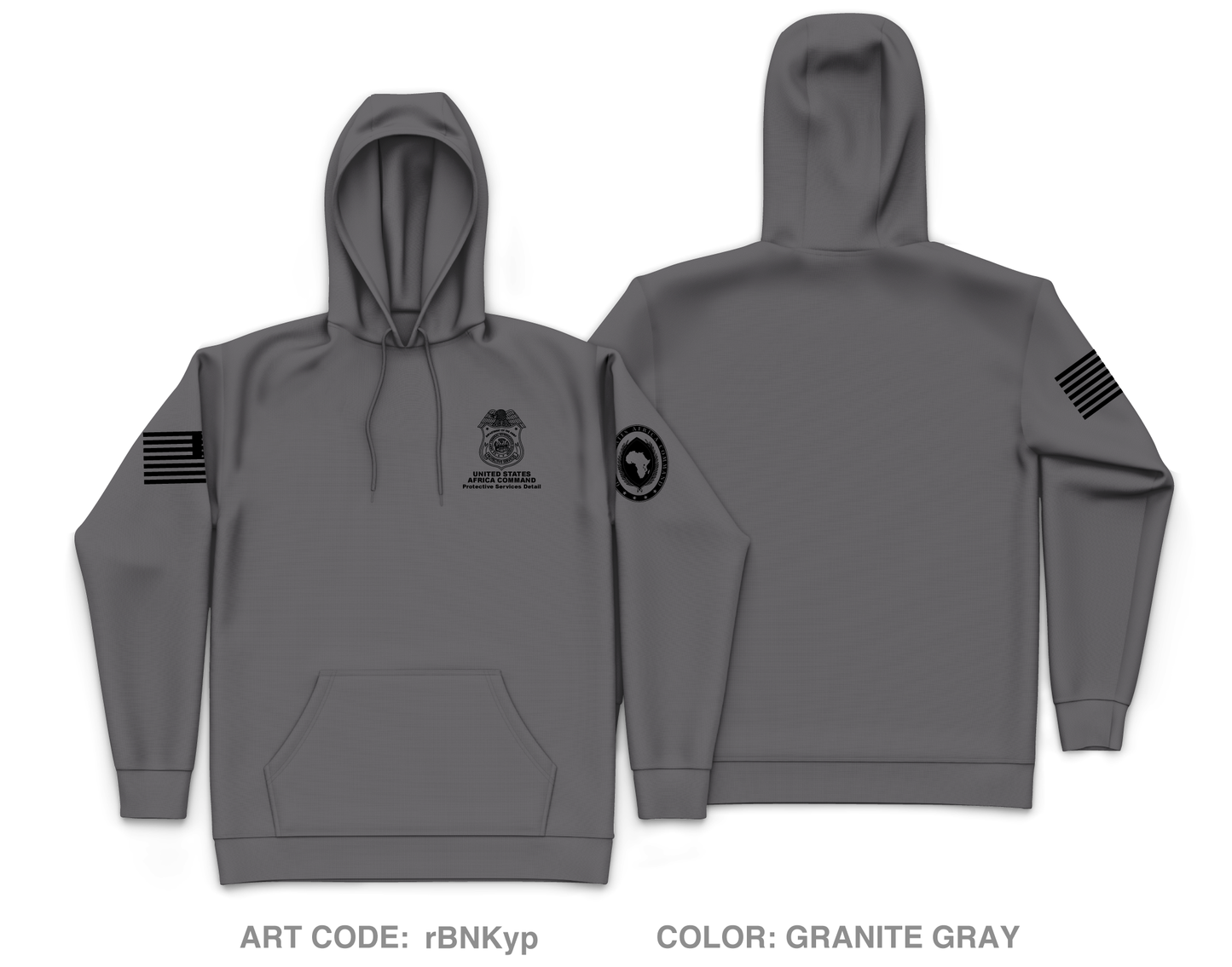 AFRICOM-PSD Core Men's Hooded Performance Sweatshirt - rBNKyp