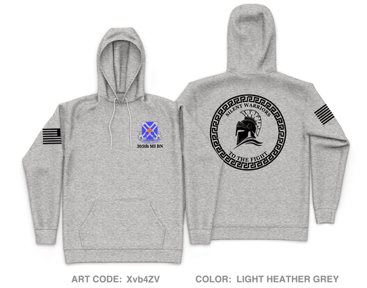 305th MI BN Core Men's Hooded Performance Sweatshirt - Xvb4ZV