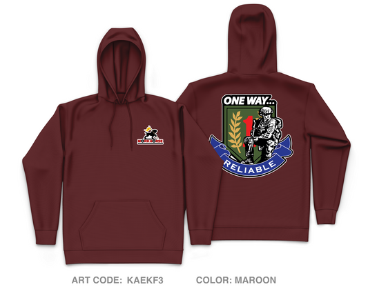 511th Quartermaster Company Core Men's Hooded Performance Sweatshirt - KAEKF3