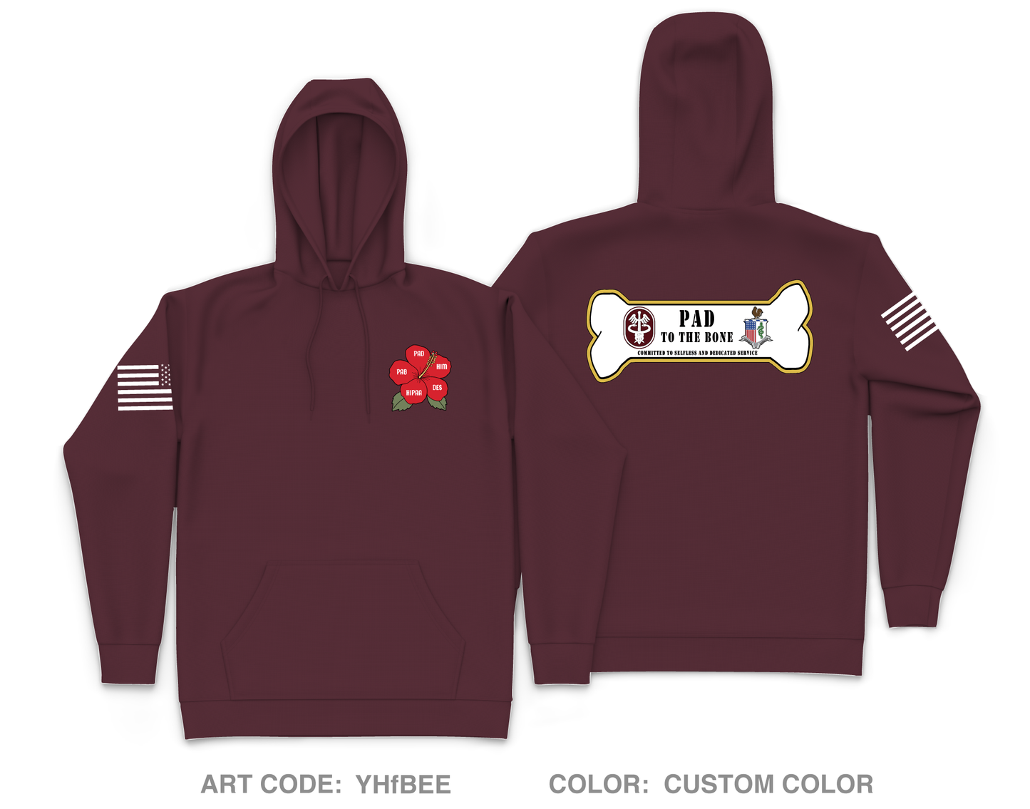 TAMC PAD Core Men's Hooded Performance Sweatshirt - YHfBEE
