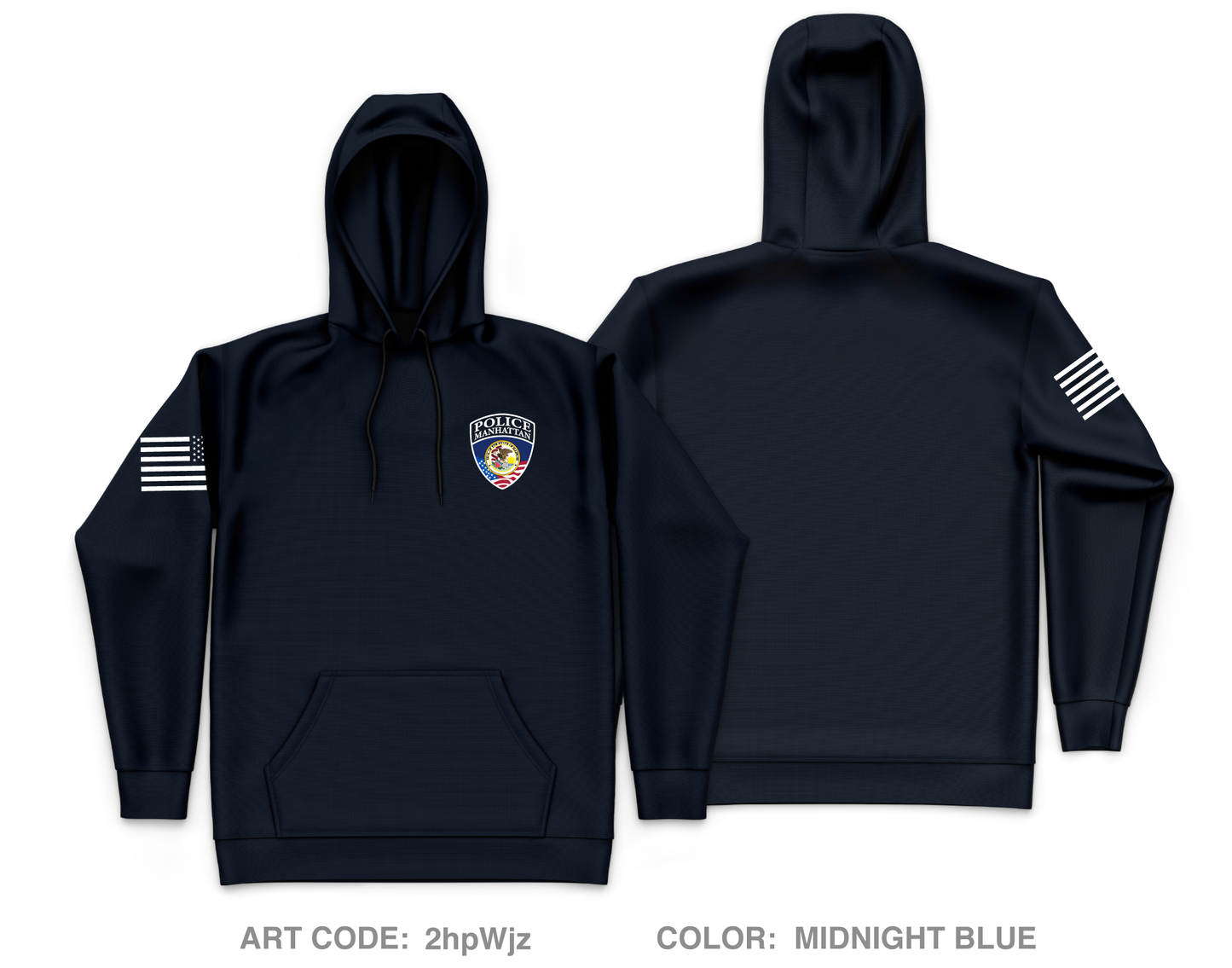 Manhattan Police Department Core Men's Hooded Performance Sweatshirt - 2hpWjz