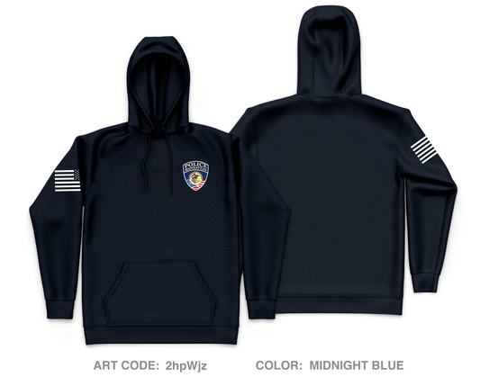 Manhattan Police Department Core Men's Hooded Performance Sweatshirt - 2hpWjz