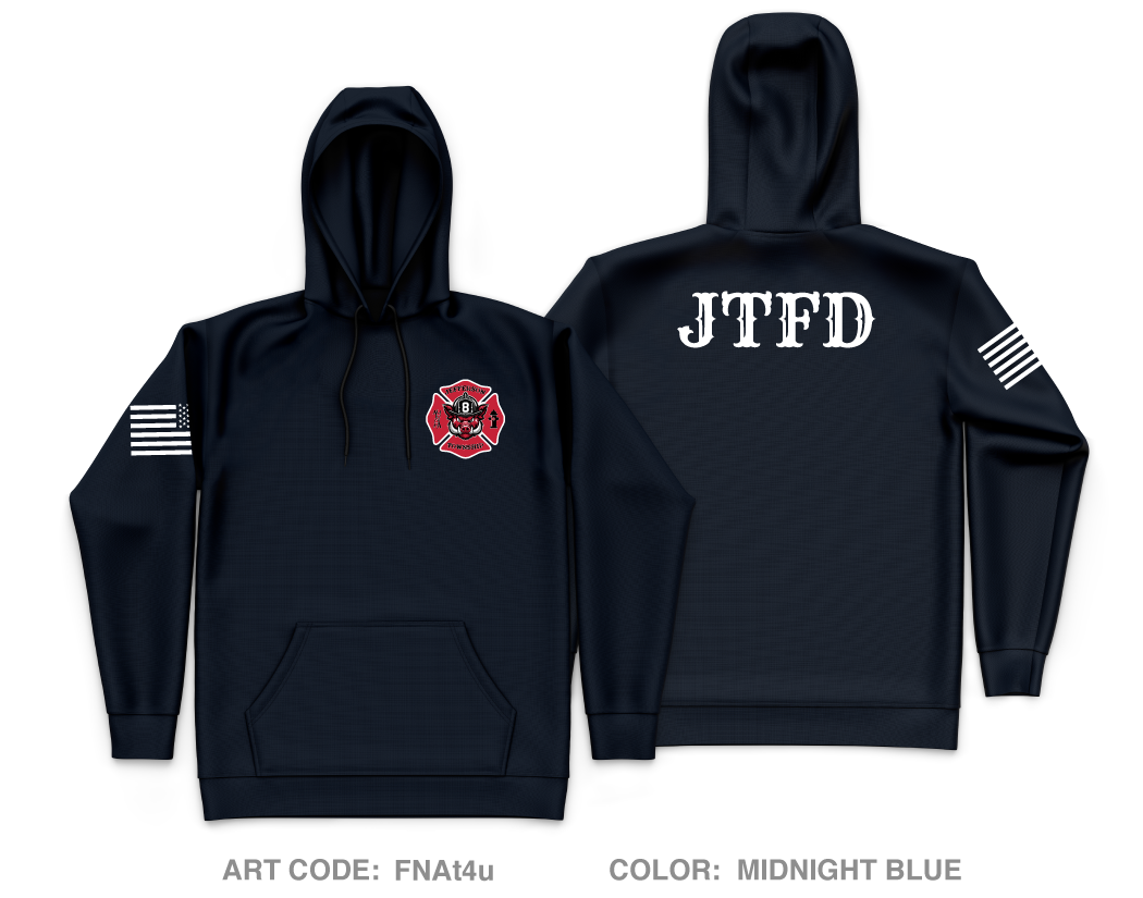 Jefferson Twp Fire/Rescue Store 1 Core Men's Hooded Performance Sweatshirt - FNAt4u