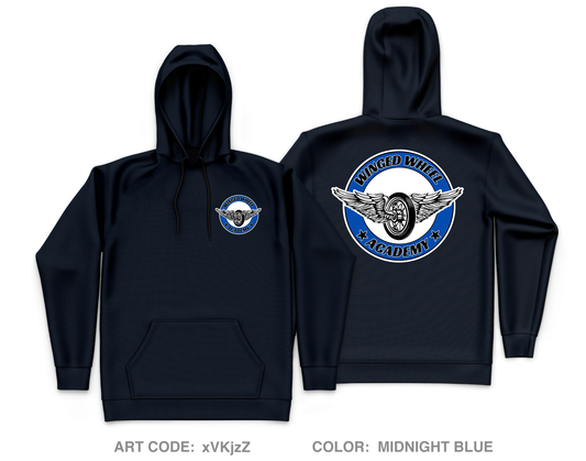Winged wheel academy Core Men's Hooded Performance Sweatshirt - xVKjzZ
