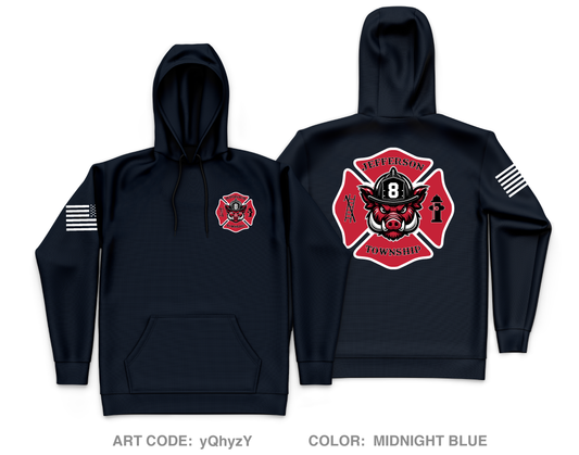 Jefferson Twp Fire/Rescue Store 1 Core Men's Hooded Performance Sweatshirt - yQhyzY