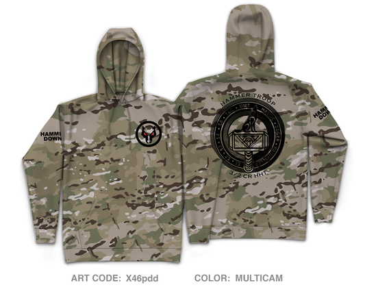 Hammer Troop, 3/2CR Core Men's Hooded Performance Sweatshirt - X46pdd