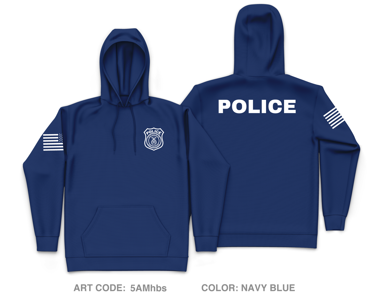 DAF Law Enforcement Academy Class 26-02 Core Men's Hooded Performance Sweatshirt - 5AMhbs