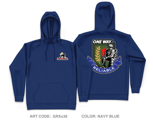 511th Quartermaster Company Core Men's Hooded Performance Sweatshirt - GRXx39