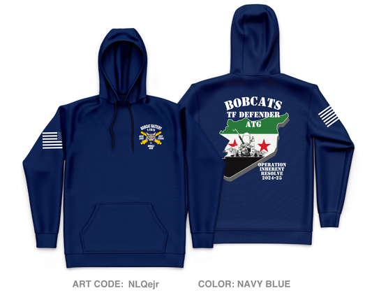 B BTRY. 2-218th FAR Core Men's Hooded Performance Sweatshirt - NLQejr