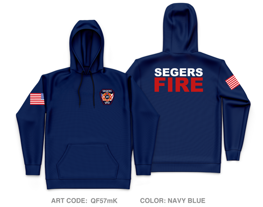 Segers Fire & Rescue Core Men's Hooded Performance Sweatshirt - QF57mK