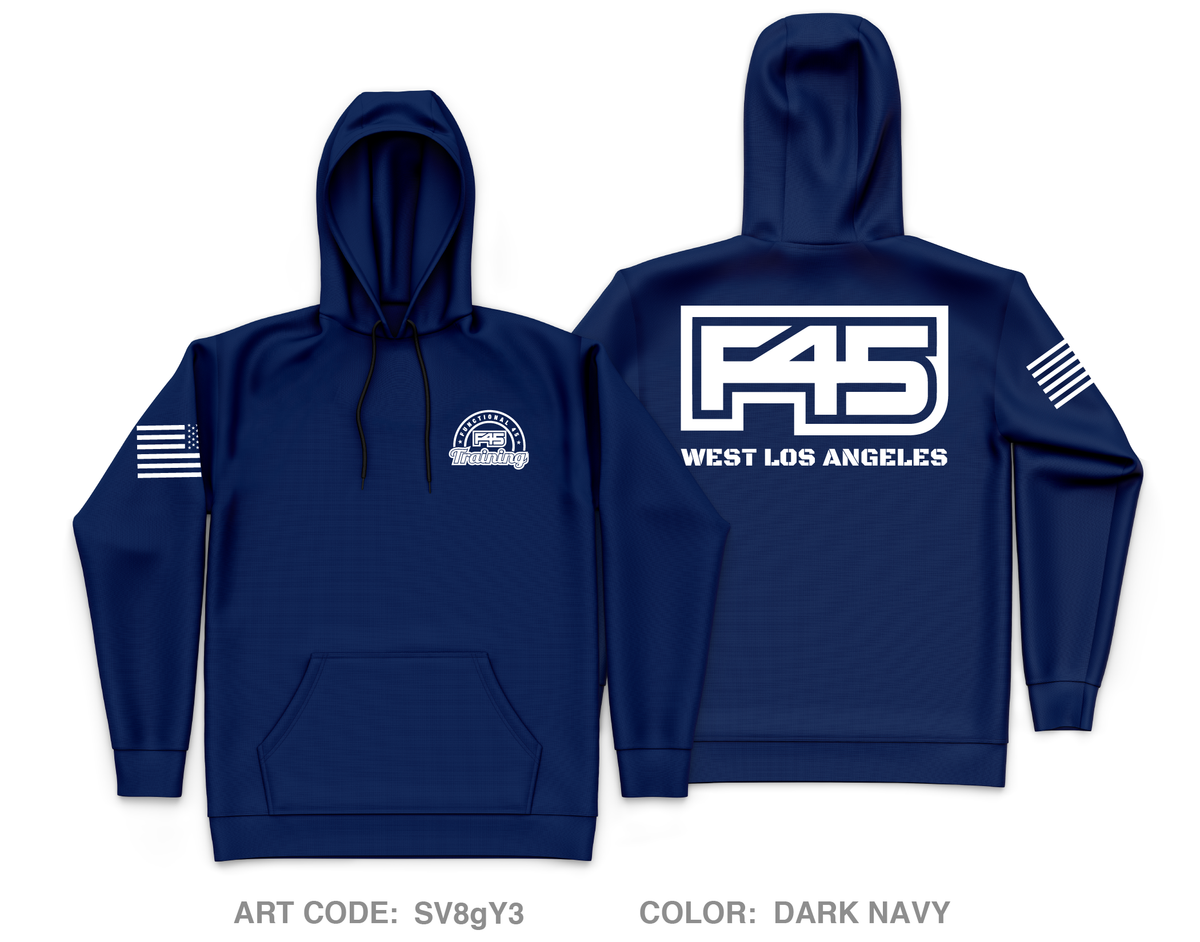 F45 Training West Los Angeles Store 1 Core Men's Hooded Performance Sweatshirt - SV8gY3