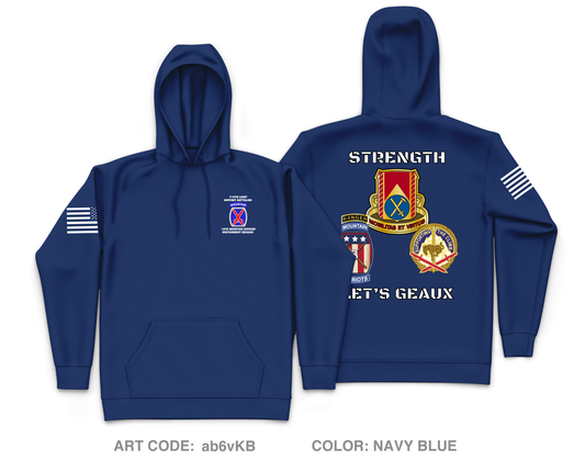 710 Light Support Battalion Core Men's Hooded Performance Sweatshirt - ab6vKB