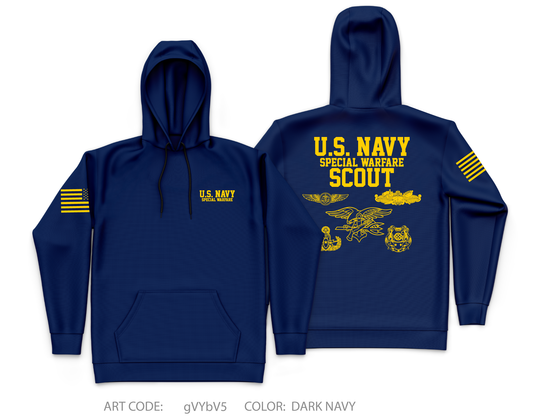 Navy special warfare Core Men's Hooded Performance Sweatshirt - gVYbV5