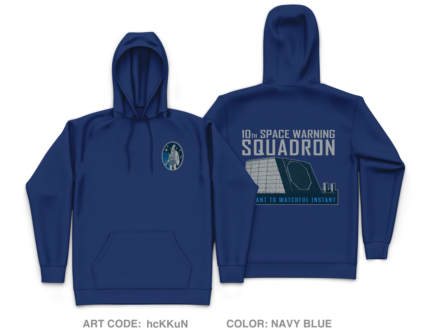 10th Space Warning Squadron Fundraising Collection Core Men's Hooded Performance Sweatshirt - hcKKuN